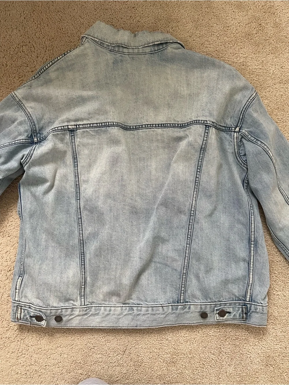 Free people We The Free oversized denim trucker jacket XS/S - Picture 8 of 10